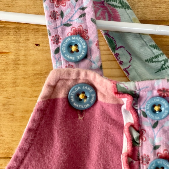 Matilda Jane World Traveler Overalls Infant Girls Size 6-12 months - Picture 7 of 9